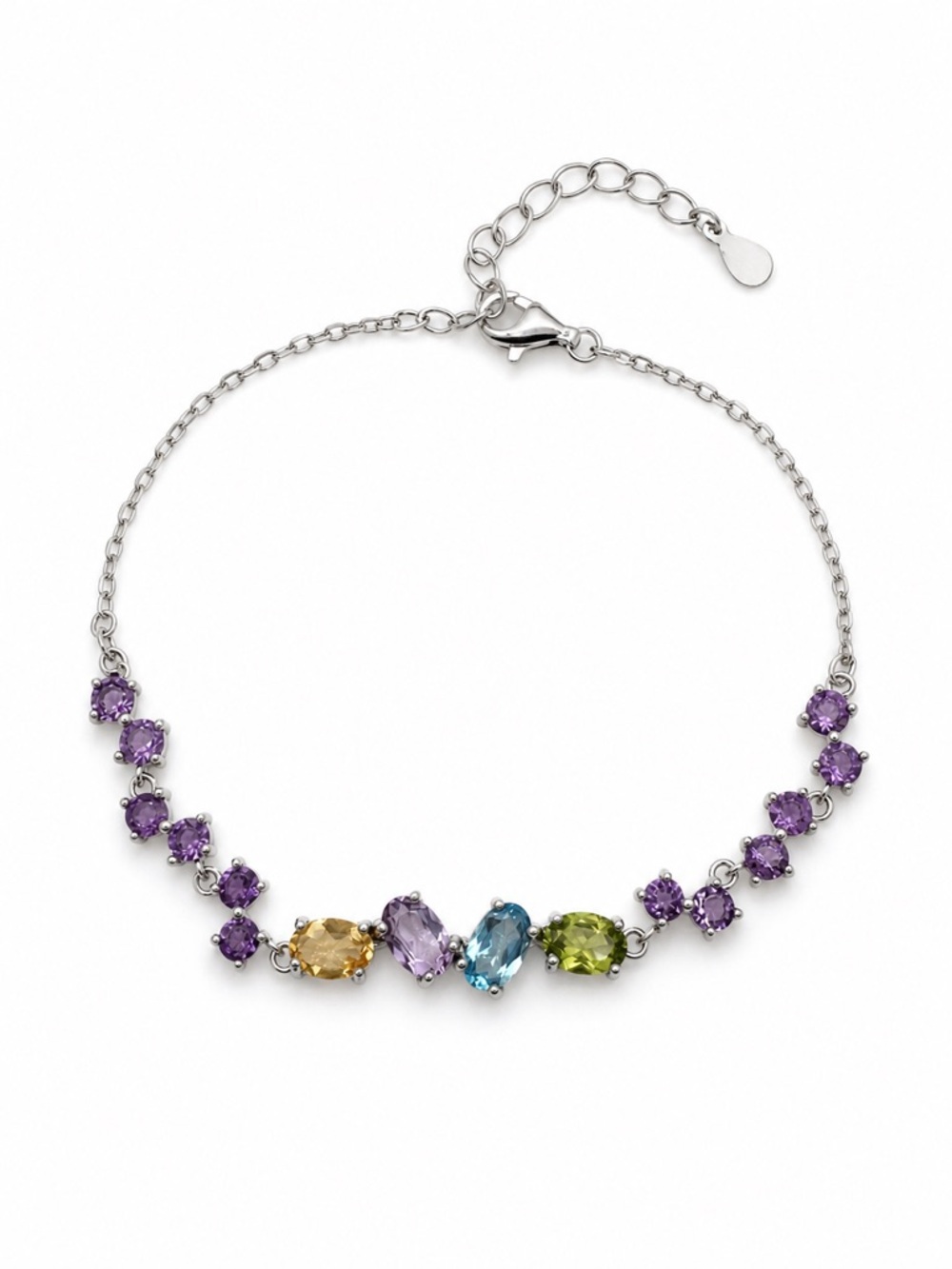 #B10 Rainbow Blossom Bracelet (S925)